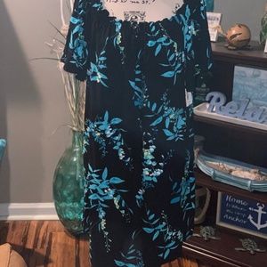 ANA Black Dress Blue Dress
